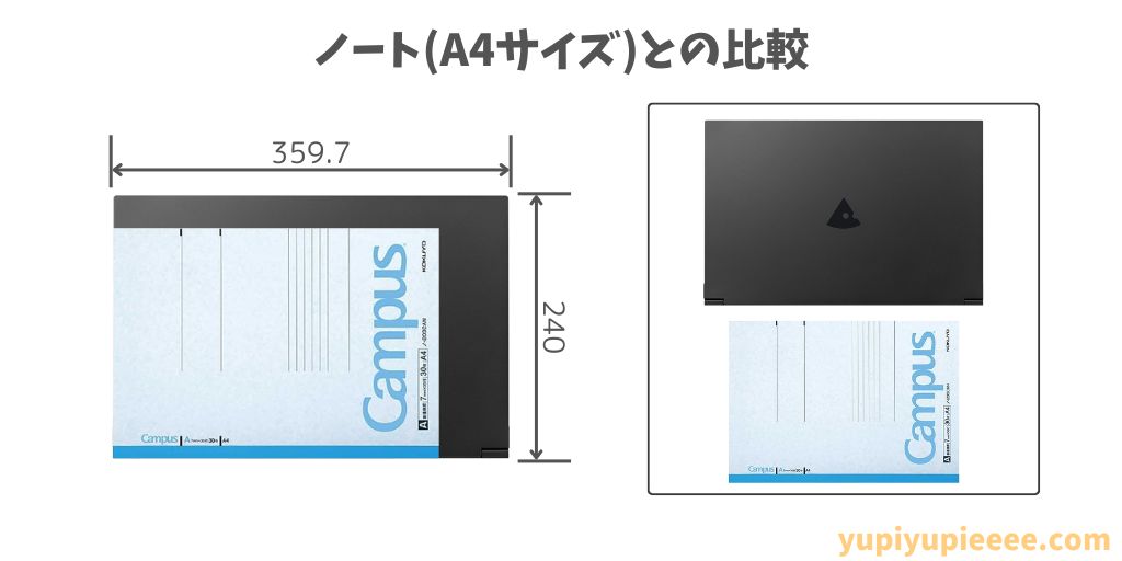 mouse A5のサイズ