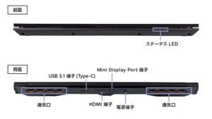 mouse K5-I7G50BK-A 背面