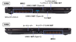 mouse K5-I7G50BK-A 側面