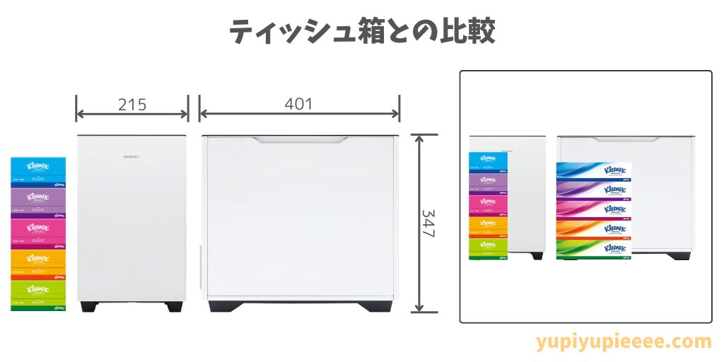 FRONTIER GKシリーズ白ケースのサイズ