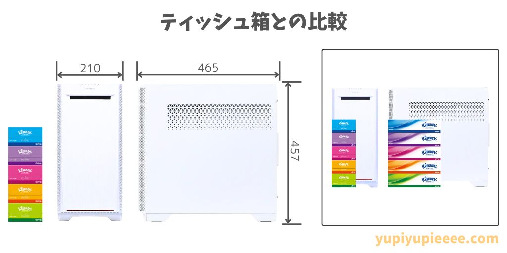 FRONTIER GAシリーズケースのサイズ