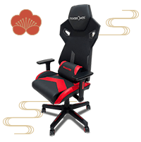 紅蓮！ゲーミングチェア（ブラックxレッド）FGC04-BK