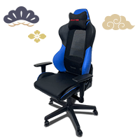 蒼覇！ゲーミングチェア（ブルーxブラック）FGC04-BL