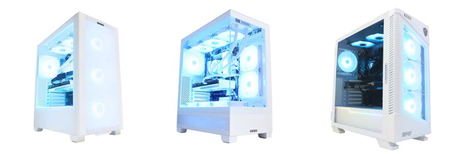 フロンティアの白いゲーミングPC