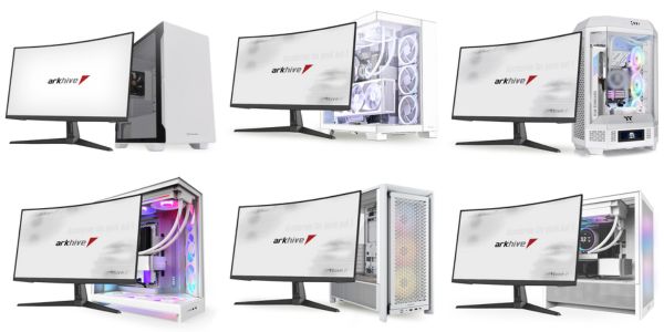 アークの白いゲーミングPC