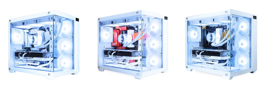アストロメダの白いゲーミングPC